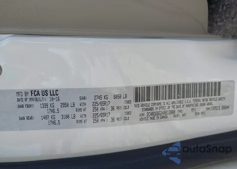 2017 Dodge Grand Caravan Se from USA, damaged, VIN 2C4RDGBG2HR612880